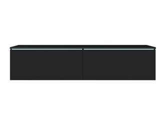 Mirjan24 Mobilier1 - Mueble Tv Sarasota 120, Grafito, N&uacute;mero De Puertas: 0, N&uacute;mero De Cajones: 0, 140x30x33cm, Led
