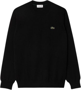 Lacoste Trui met ronde hals - Heren - Ronde hals truien - Zwart - S - Wol - Truien & Vesten
