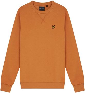 Lyle & Scott Sweatshirt met ronde hals - Heren - Sweatshirts - Oranje - M - Katoen - Hoodies & sweatvesten
