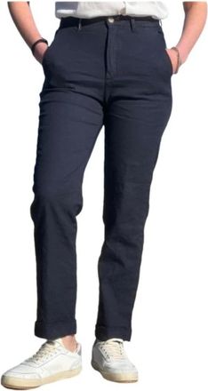 Islow Miles Broeken - Dames - Chinos - Blauw - W28 - Katoen - Broeken