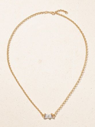 L'atelier Nawbar Collana Piccola In Oro 18 Carati Con Diamanti Warrior Princess