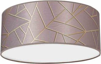 Milagro Lámpara de techo ziggy pink Oro/Rosa 2xE27 Ø40cm