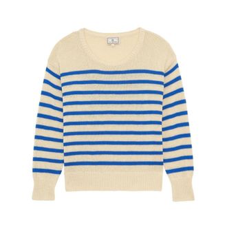 Ines De La Fressange Nemo Jumper - Dames - Ronde hals truien - Blauw - M - Katoen - Truien & Vesten