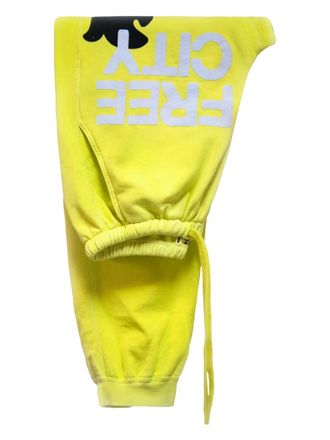 Freecity Sunfades track pants - women - Cotton - S - Yellow