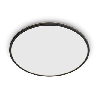 Philips Lighting Plafoniera Con Led Integrato Superslim, Per Esterni, Ip54, 4000k, Nera