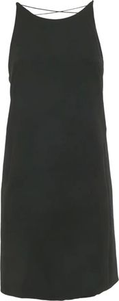 Versace Abito corto criss-cross - Nero