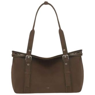 Generic Bag for Urban Professionals - PU Leather Shoulder Bag with Zip Compartment and Document Pocket for Office Commutes and City Outings (Dark Brown,14.37&times;