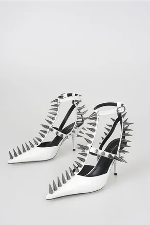 Balenciaga Leather Sandals with Studs 8cm size 36