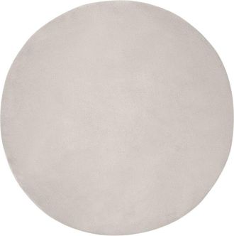 vidaXL Alfombra De Piel Sint&eacute;tica De Conejo Olite Beige &Oslash; 200 Cm Vidaxl