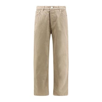 Ami Straight Jeans, male, Beige, Size: W33 Large Fit Jeans