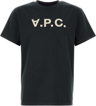 A.P.C. Slate Cotton T Shirt