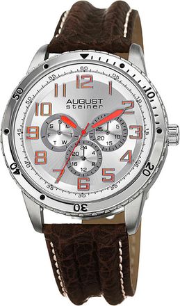August Steiner Mens Leather Watch