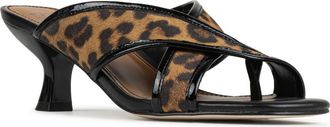Donald J Pliner Kaysha Kitten Heel Slide Sandal in Tobacco/Black at Nordstrom Rack, Size 5.5