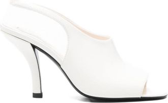 Toteme White Slingback Heels