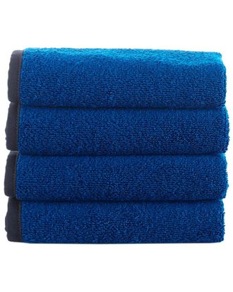Brooks Brothers Contrast Frame 4Pc Wash Towels