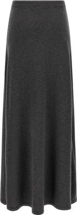 Balenciaga Womens Gray Wool Mini Skirt