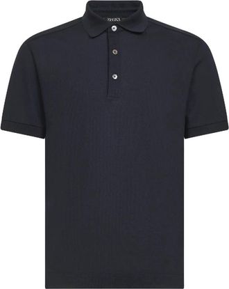 Ermenegildo Zegna Polo Shirts - Heren - Polos - Blauw - S - Tops
