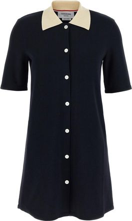 Thom Browne Navy Blue Polo Dress
