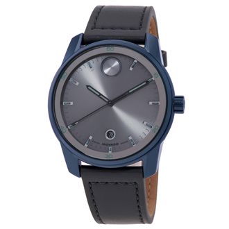 Movado Bold Verso Quartz Grey Dial Mens Watch 3601205