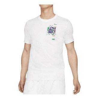 Air Jordan Mens Air Jordan Funny Alphabet Logo Printing Sports Breathable Short Sleeve White T-Shirt CZ8391-100