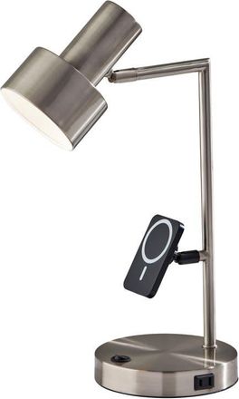 Adesso Rowe Supercharger LED Desk Lamp in Brushed Steel at Nordstrom
