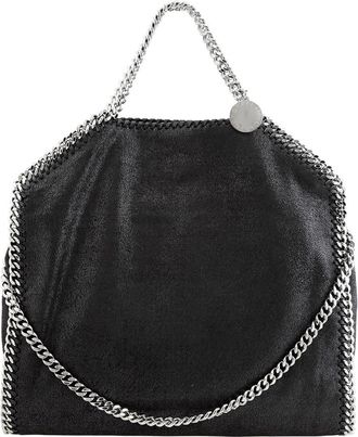 Stella McCartney Falabella Fold Over Black Ladies Tote