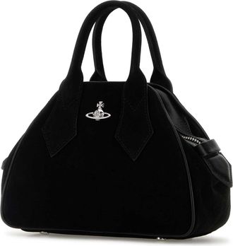 Vivienne Westwood Womens Black Suede Small Yasmine Handbag Borse A Mano Bag
