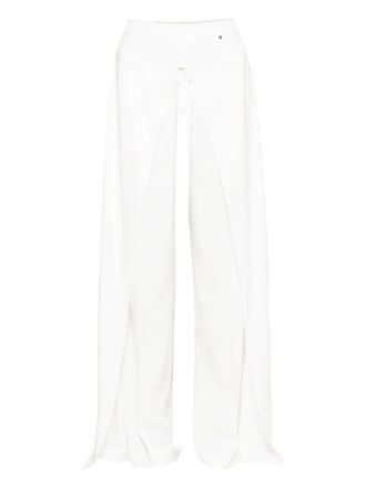 Nissa Pantaloni a gamba ampia - Bianco
