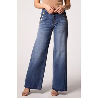 Blue Revival Selena Wide Leg Trouser in Prague at Nordstrom, Size 23