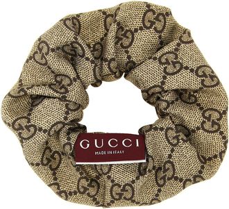 Gucci GG Monogram Silk Hair Band - Beige