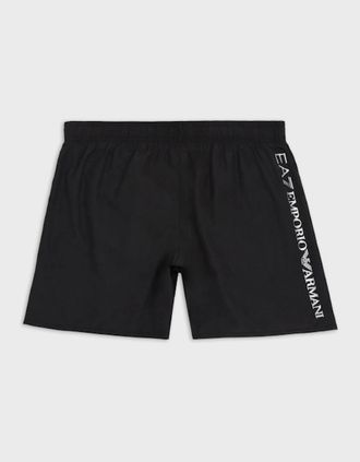 Emporio Armani Mens Stretch Swim Shorts - Black - Size: 38