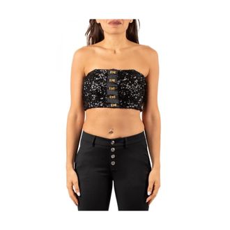 Elisabetta Franchi Donna, Top, Nero, S, new