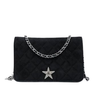 Chanel Pre-owned Wallet on Chain - Dames - Pre-owned - Zwart - Maat: ONE Size Leer