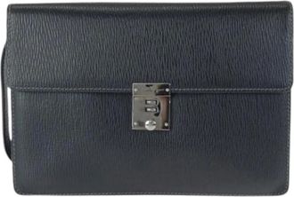 Ferragamo Pre-owned Clutches, male, Black, Size: ONE SIZE Pre-owned Clutch bag