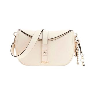 Guess Brooke Shoulder Bag - female - Guess - Cross Body Bags - White - ONE SIZE - Bags