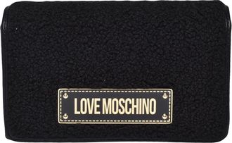 Love Moschino Bolso de hombro de peluche - Bags - Mujer - Negro - ONE SIZE