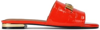 Kurt Geiger Womens Kingsley Flat Sandal Sandals - Orange - Size UK 3