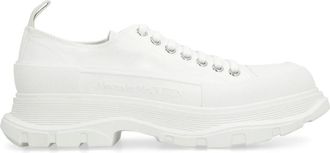 Alexander McQueen Alexander McQueen, Sneakers, male, White, Size: 8 US Tread Slick Lace-Up Shoes