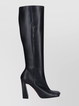 Amina Muaddi leather ankle boots