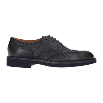 Doucal's Flat Schoenen - Heren - Nette schoenen - Blauw - 42 EU - Schoenen