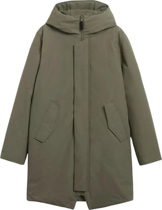 Elvine Castor Green Stijlvolle Jas - Heren - Parka Jassen - Groen - S - Jassen