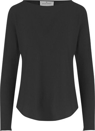 Bruno Manetti Black Crew Neck Sweater