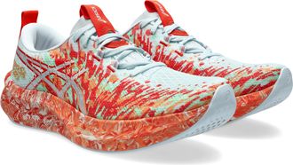 Asics Laufschuh ASICS NOOSA TRI 16, Herren, Gr. 42,5, sky, cherry tomato, Synthetik, Schuhe Laufschuh, mit FF BLAST PLUS D&auml;mpfung, mit Mesh-Obermaterial