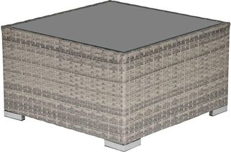 OUTSUNNY Outdoor Garden Furniture Rattan Single Middle Sofa w/ Cushions Grey