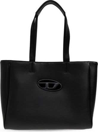 Diesel Tassen, Dames, Zwart, ONE Size, Satijn, Holi-D Shopper EW