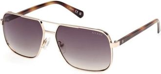 Guess Stefan Navigator Zonnebril - Heren - Zonnebrillen - Geel - 58 MM - Accessoires