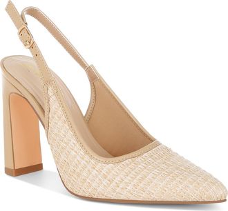 London Rag Alzbeta Slingback Pump in Beige at Nordstrom Rack, Size 5