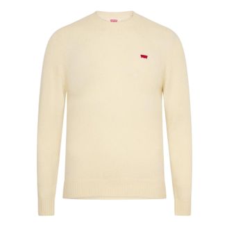 Levi's Heren Batwing Logo Crew Hals Trui (Cr&egrave;me)