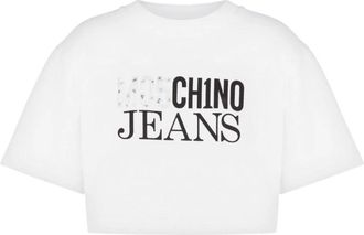 Moschino T-Shirt - Dames - T-shirts - Wit - M - Katoen - Tops