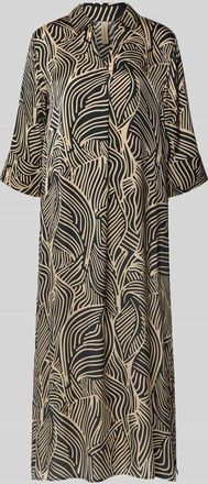 Soyaconcept Relaxed Fit Midikleid aus reiner Viskose Modell Signora in Black, Größe XXL